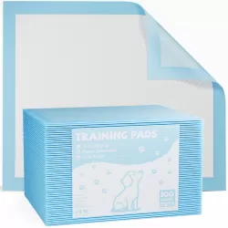 Disposable Dog Training Pads,22 Inchx22 Inch Ultra Absorbent Leak-Proof Quick-Drying Pet Pee Pads for Small to Large Dogs and Puppies Indoor Use, 100 Count Disposable Dog Training Pads,22 Inchx22 Inch Ultra Absorbent Leak-Proof Quick-Drying Pet Pee Pads for Small to Large Dogs and Puppies Indoor Use, 100 Count
