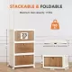 3 Tier Stackable Plastic Storage Bins with Lid - 23QT Foldable Organizers and Storage with Magnetic Doors & Lockable Wheels 3 Tier Stackable Plastic Storage Bins with Lid - 23QT Foldable Organizers and Storage with Magnetic Doors & Lockable Wheels
