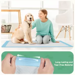 Disposable Dog Training Pads,22 Inchx22 Inch Ultra Absorbent Leak-Proof Quick-Drying Pet Pee Pads for Small to Large Dogs and Puppies Indoor Use, 100 Count Disposable Dog Training Pads,22 Inchx22 Inch Ultra Absorbent Leak-Proof Quick-Drying Pet Pee Pads for Small to Large Dogs and Puppies Indoor Use, 100 Count