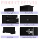 Black Tall Storage Cabinet with 3 Drawers and Adjustable Shelves for Bathroom, Study, Office and Interior, MDF Board with Painted Finish Black Tall Storage Cabinet with 3 Drawers and Adjustable Shelves for Bathroom, Study, Office and Interior, MDF Board with Painted Finish