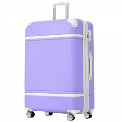Hardshell Luggage with TSA lock , 28 Inch Expandable Lightweight Suitcase with Spinner Wheels, Single Vintage Luggage,Purple Hardshell Luggage with TSA lock , 28 Inch Expandable Lightweight Suitcase with Spinner Wheels, Single Vintage Luggage,Purple