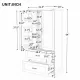 Tall Bathroom Storage Cabinet, Cabinet with Two Doors and Drawers, Adjustable Shelf, MDF Board, Black Tall Bathroom Storage Cabinet, Cabinet with Two Doors and Drawers, Adjustable Shelf, MDF Board, Black
