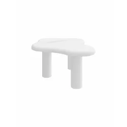 Cloud Coffee Table Classic Modern Marbling Tea Table, Irregular Indoor End Table For Living Room Apartment Free Shape with 3 Legs