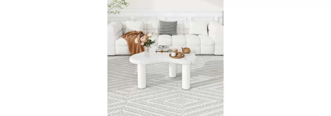 The Elegant Cloud Coffee Table: A Modern Marbling Masterpiece for Your Living Space The Elegant Cloud Coffee Table: A Modern Marbling Masterpiece for Your Living Space