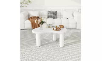 The Elegant Cloud Coffee Table: A Modern Marbling Masterpiece for Your Living Space