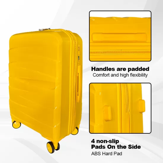 Lightweight Luggage Sets 3 Pieces, Expandable Luggages Spinner Suitcase with TSA Lock Hardside Carry on Luggage 20inch 24inch 28inch Lightweight Luggage Sets 3 Pieces, Expandable Luggages Spinner Suitcase with TSA Lock Hardside Carry on Luggage 20inch 24inch 28inch