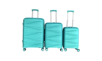 The Ultimate Blue Hardside Luggage Set: Lightweight, Expandable & TSA-Approved for Effortless Travel