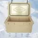 Khaki color ice cooler box 65QT camping ice chest beer box outdoor fishing cooler Khaki color ice cooler box 65QT camping ice chest beer box outdoor fishing cooler