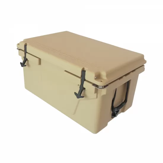 Khaki color ice cooler box 65QT camping ice chest beer box outdoor fishing cooler Khaki color ice cooler box 65QT camping ice chest beer box outdoor fishing cooler