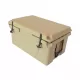 Khaki color ice cooler box 65QT camping ice chest beer box outdoor fishing cooler Khaki color ice cooler box 65QT camping ice chest beer box outdoor fishing cooler