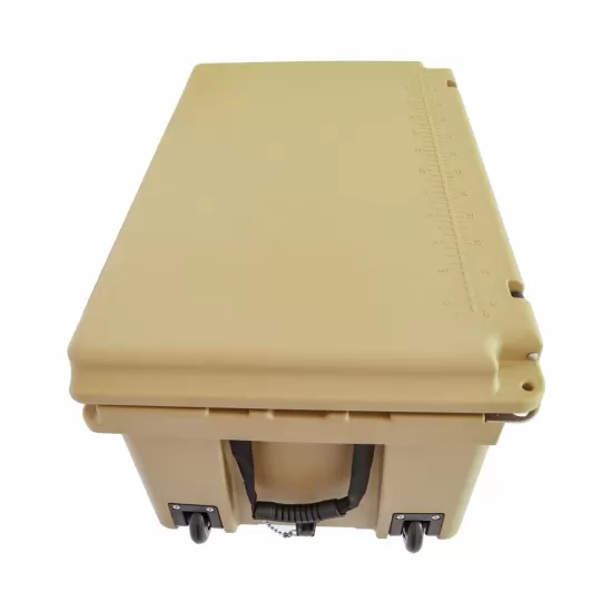 Khaki color ice cooler box 65QT camping ice chest beer box outdoor fishing cooler Khaki color ice cooler box 65QT camping ice chest beer box outdoor fishing cooler