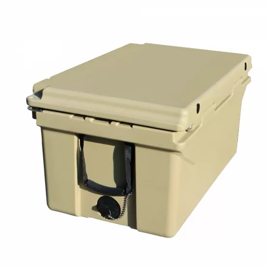 Khaki color ice cooler box 65QT camping ice chest beer box outdoor fishing cooler Khaki color ice cooler box 65QT camping ice chest beer box outdoor fishing cooler
