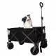 Folding Wagon, Heavy Duty Utility Beach Wagon Cart for Sand with Big Wheels, Adjustable Handle&Drink Holders for Shopping, Camping,Garden and Outdoor Folding Wagon, Heavy Duty Utility Beach Wagon Cart for Sand with Big Wheels, Adjustable Handle&Drink Holders for Shopping, Camping,Garden and Outdoor