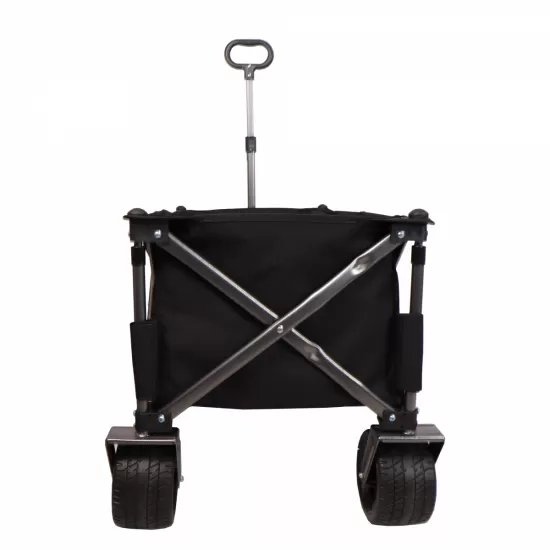 Folding Wagon, Heavy Duty Utility Beach Wagon Cart for Sand with Big Wheels, Adjustable Handle&Drink Holders for Shopping, Camping,Garden and Outdoor Folding Wagon, Heavy Duty Utility Beach Wagon Cart for Sand with Big Wheels, Adjustable Handle&Drink Holders for Shopping, Camping,Garden and Outdoor