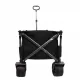 Folding Wagon, Heavy Duty Utility Beach Wagon Cart for Sand with Big Wheels, Adjustable Handle&Drink Holders for Shopping, Camping,Garden and Outdoor Folding Wagon, Heavy Duty Utility Beach Wagon Cart for Sand with Big Wheels, Adjustable Handle&Drink Holders for Shopping, Camping,Garden and Outdoor