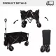 Folding Wagon, Heavy Duty Utility Beach Wagon Cart for Sand with Big Wheels, Adjustable Handle&Drink Holders for Shopping, Camping,Garden and Outdoor Folding Wagon, Heavy Duty Utility Beach Wagon Cart for Sand with Big Wheels, Adjustable Handle&Drink Holders for Shopping, Camping,Garden and Outdoor