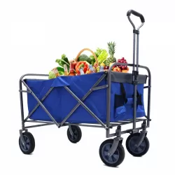 Outdoor Garden Multipurpose Micro Collapsible Beach Trolley Cart Camping Folding Wagon Outdoor Garden Multipurpose Micro Collapsible Beach Trolley Cart Camping Folding Wagon