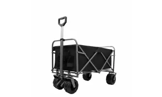   

Outdoor Garden Park Utility Kids Wagon: Portable Beach Trolley Cart for Camping with Big Wheels and Foldable Design