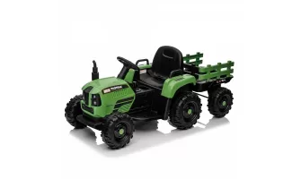  

24V 400W Ride on Tractor with Trailer: The Ultimate Electric Toy for Kids Featuring Remote Control, Safety Belt, and