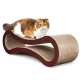 FluffyDream Cat Scratcher Cardboard, Scratching Pad House Bed Furniture Protector, Infinity Shape, Curved FluffyDream Cat Scratcher Cardboard, Scratching Pad House Bed Furniture Protector, Infinity Shape, Curved