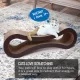 FluffyDream Cat Scratcher Cardboard, Scratching Pad House Bed Furniture Protector, Infinity Shape, Curved FluffyDream Cat Scratcher Cardboard, Scratching Pad House Bed Furniture Protector, Infinity Shape, Curved