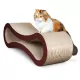 FluffyDream Cat Scratcher Cardboard, Scratching Pad House Bed Furniture Protector, Infinity Shape, Curved FluffyDream Cat Scratcher Cardboard, Scratching Pad House Bed Furniture Protector, Infinity Shape, Curved