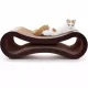 FluffyDream Cat Scratcher Cardboard, Scratching Pad House Bed Furniture Protector, Infinity Shape, Curved FluffyDream Cat Scratcher Cardboard, Scratching Pad House Bed Furniture Protector, Infinity Shape, Curved