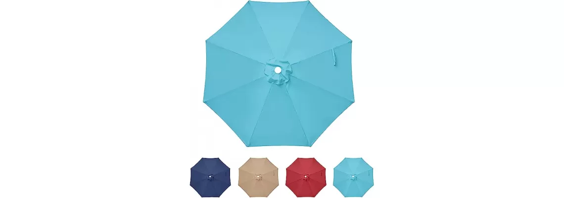 Upgrade Your Outdoor Space with a Turquoise 9' Patio Umbrella Replacement Canopy
Upgrade Your Outdoor Space with a Turquoise 9' Patio Umbrella Replacement Canopy