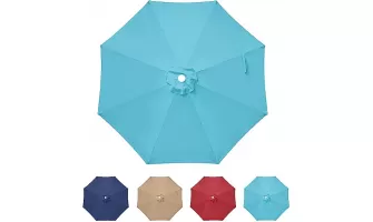  

Upgrade Your Outdoor Space with a Turquoise 9' Patio Umbrella Replacement Canopy