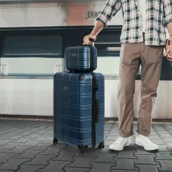 Luggage Sets ABS+PC Hardshell 4pcs  Luggage Hardside Lightweight Durable Suitcase sets Spinner Wheels Suitcase with TSA Lock (12/20/24/28),Pearl Blue Luggage Sets ABS+PC Hardshell 4pcs  Luggage Hardside Lightweight Durable Suitcase sets Spinner Wheels Suitcase with TSA Lock (12/20/24/28),Pearl Blue