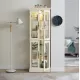 Lighted Glass Curio Display Cabinet,Display Cabinet,Glass Storage Cabinet Glass Wine cabinet Wood Frame Toy Display for Living Room, Kitchen, Pantry light bulb included Antique white Lighted Glass Curio Display Cabinet,Display Cabinet,Glass Storage Cabinet Glass Wine cabinet Wood Frame Toy Display for Living Room, Kitchen, Pantry light bulb included Antique white