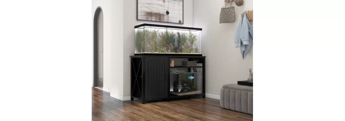 The Ultimate Heavy Duty 55-75 Gallon Aquarium Stand with Power Outlets and Storage Cabinet The Ultimate Heavy Duty 55-75 Gallon Aquarium Stand with Power Outlets and Storage Cabinet