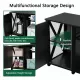 Heavy Duty 55-75 Gallon Aquarium Stand with Power Outlets, Cabinet for Fish Tank Accessories Storage - Metal Fish Tank Stand Suitable for Fish Tank, Turtle Tank, 880LBS Capacity, Black Heavy Duty 55-75 Gallon Aquarium Stand with Power Outlets, Cabinet for Fish Tank Accessories Storage - Metal Fish Tank Stand Suitable for Fish Tank, Turtle Tank, 880LBS Capacity, Black