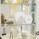 Lighted Glass Curio Display Cabinet,Display Cabinet,Glass Storage Cabinet Glass Wine cabinet Wood Frame Toy Display for Living Room, Kitchen, Pantry light bulb included Antique white Lighted Glass Curio Display Cabinet,Display Cabinet,Glass Storage Cabinet Glass Wine cabinet Wood Frame Toy Display for Living Room, Kitchen, Pantry light bulb included Antique white