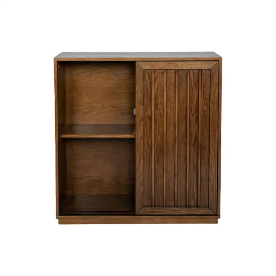 Mid Century Sideboard with 2 Sliding Door & Solid Wood Decorative Strips, Storage Cabinet for Living Room, Kitchen, Dining, Entryway, Hallway Mid Century Sideboard with 2 Sliding Door & Solid Wood Decorative Strips, Storage Cabinet for Living Room, Kitchen, Dining, Entryway, Hallway