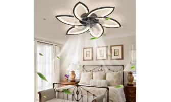  

30.7-Inch Ceiling Fan with Lights: Remote Control, 3 Color Temperatures & 6-Speed Wind Options