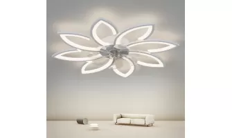 Modern Ceiling Fan with Remote Control and Adjustable Lighting for Ultimate Comfort