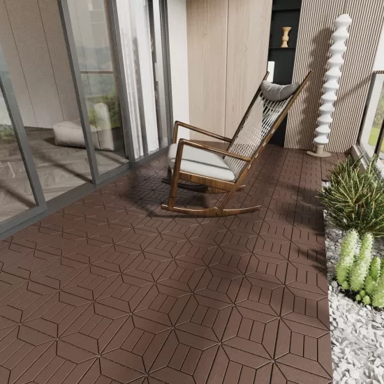 New Style 12 Inch Patio Deck Tiles, DIY Module Interlocking Decking Tiles Floor Tile,Easy and Quick Installation Court Tiles for Porch Poolside Balcony Backyard 44pcs Red Brown New Style 12 Inch Patio Deck Tiles, DIY Module Interlocking Decking Tiles Floor Tile,Easy and Quick Installation Court Tiles for Porch Poolside Balcony Backyard 44pcs Red Brown