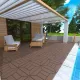 New Style 12 Inch Patio Deck Tiles, DIY Module Interlocking Decking Tiles Floor Tile,Easy and Quick Installation Court Tiles for Porch Poolside Balcony Backyard 44pcs Red Brown New Style 12 Inch Patio Deck Tiles, DIY Module Interlocking Decking Tiles Floor Tile,Easy and Quick Installation Court Tiles for Porch Poolside Balcony Backyard 44pcs Red Brown