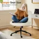 Office chair, backrest, armless office chair, adjustable swivel for comfortable home office, beige, Leather Office chair, backrest, armless office chair, adjustable swivel for comfortable home office, beige, Leather