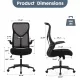 Sweetcrispy Ergonomic Executive High-Back Office Chair Breathable Mesh Computer Chair Sweetcrispy Ergonomic Executive High-Back Office Chair Breathable Mesh Computer Chair