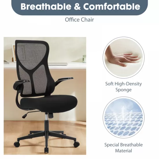 Sweetcrispy Ergonomic Executive High-Back Office Chair Breathable Mesh Computer Chair Sweetcrispy Ergonomic Executive High-Back Office Chair Breathable Mesh Computer Chair