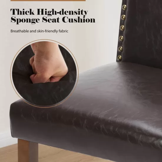 Modern Armless Dining Chairs With Upholstered Fabric,Black,2P Modern Armless Dining Chairs With Upholstered Fabric,Black,2P