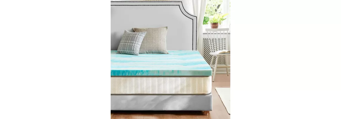 The Ultimate 2-Inch Twin Memory Foam Cooling Gel Swirl Infused Bed Topper for Back Pain Relief The Ultimate 2-Inch Twin Memory Foam Cooling Gel Swirl Infused Bed Topper for Back Pain Relief