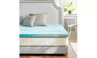 The Ultimate 2-Inch Twin Memory Foam Cooling Gel Swirl Infused Bed Topper for Back Pain Relief