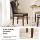 Modern Armless Dining Chairs With Upholstered Fabric,Black,2P Modern Armless Dining Chairs With Upholstered Fabric,Black,2P