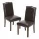 Modern Armless Dining Chairs With Upholstered Fabric,Black,2P Modern Armless Dining Chairs With Upholstered Fabric,Black,2P