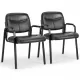 Leather Conference Room Chairs with Padded Arms,2P Leather Conference Room Chairs with Padded Arms,2P