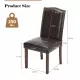 Modern Armless Dining Chairs With Upholstered Fabric,Black,2P Modern Armless Dining Chairs With Upholstered Fabric,Black,2P
