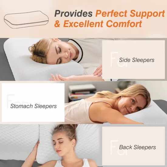 Foam pillow, sleeping pillow, soft and comfortable, removable, machine washable cover,1 pack,24 Inchx 16 Foam pillow, sleeping pillow, soft and comfortable, removable, machine washable cover,1 pack,24 Inchx 16